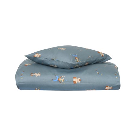 HOME-TEX Baby bedding 70x100 cm - 100% organic cotton satin - Circus motif