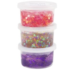 Creativ Company - Sequin Clay, purple/pink harmony, 3x60 g/ 1 pack (787480)