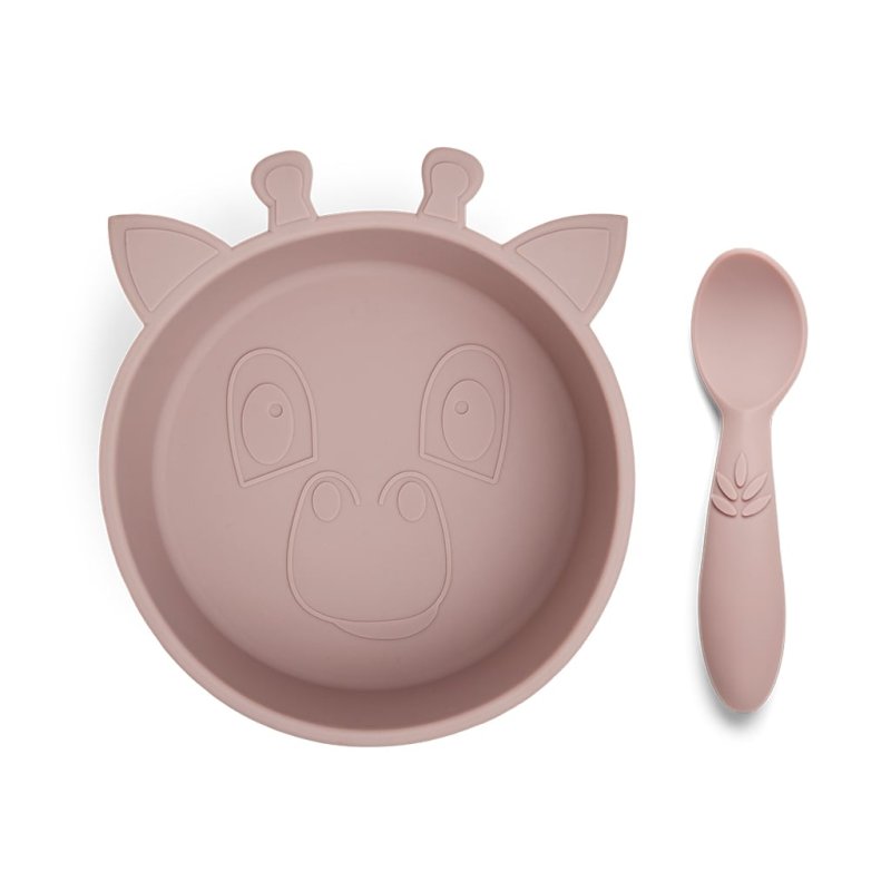Nuuroo - Elia silicone dinner set 2-pack - Woodrose