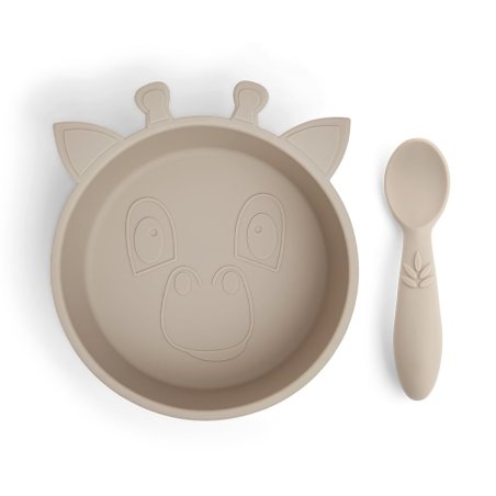 Nuuroo - Elia silicone dinner set 2-pack - Cobblestone