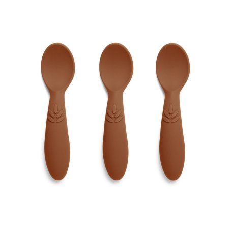 Nuuroo - Ella silicone spoon 3-pack - Caramel Café