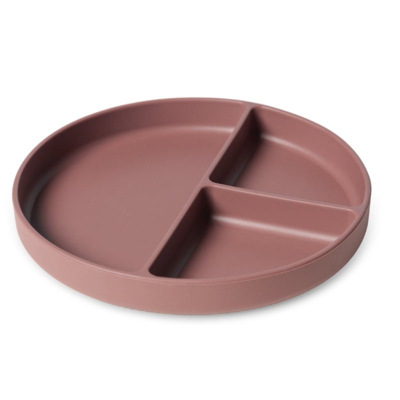 Nuuroo - Mingo divided silicone plate - Mahogany