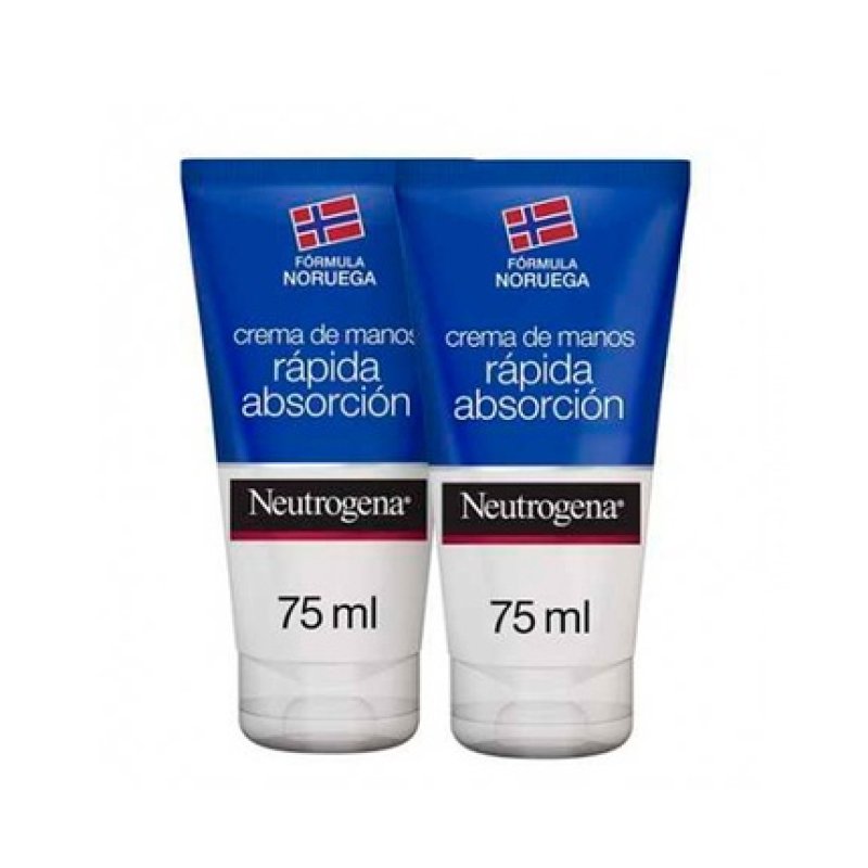 Neutrogena Double Hand Cream Fast Absorption 75ml - Pack of 2