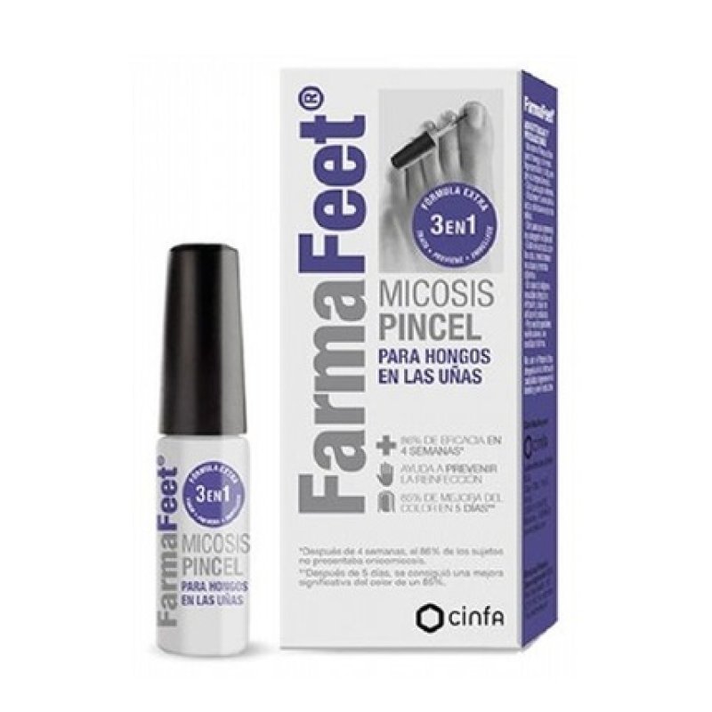 Cinfa FarmaFeet Nail Fungus Brush Mycosis Formula 14ml - 3 in 1 Treatment