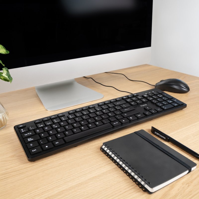TooQ TQK-2003-B keyboard Universal USB Black