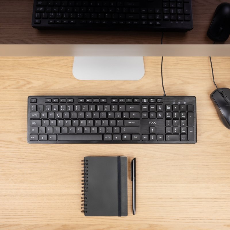 TooQ TQK-2003-B keyboard Universal USB Black