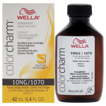 Wella Color Charm Permanent Liquid Hair Color 10NG Honey Beige Blonde 1.42 oz