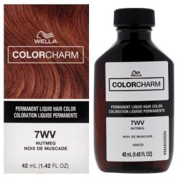 Wella Color Charm Permanent Liquid Hair Color 7WV Nutmeg 1.42 oz