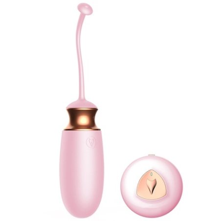 FOXSHOW Vibrating Silicone Love Egg with Remote Control - 10 Functions, Heating, and Voice Control