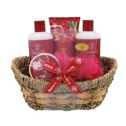 Aurora Pomegranate Bliss Professional Spa Gift Set with 5 Premium Skincare Products