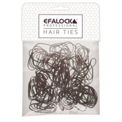 Efalock Rasta Hair Bands Small Brown 100 Pieces - Pack of 100