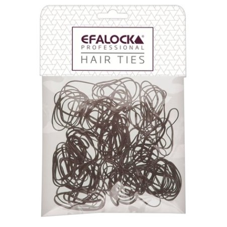 Efalock Rasta Hair Bands Small Brown 100 Pieces - Pack of 100