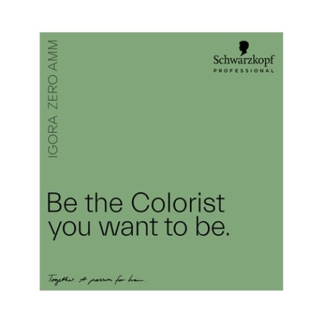 Schwarzkopf Igora Royal Zero Amm Printed Color Chart