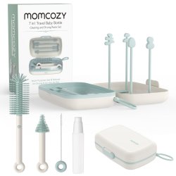 MomCozy 7-in-1 Portable Bottle Cleaning Brush Set - Hygiene