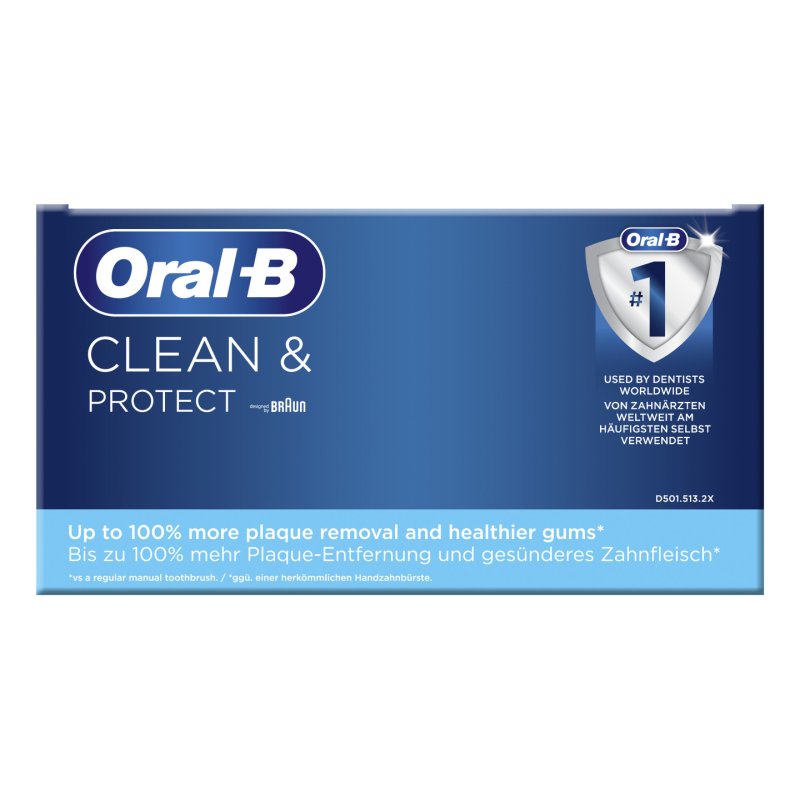Oral-B Clean & Protect Adulte Brosse à dents rotative Noir