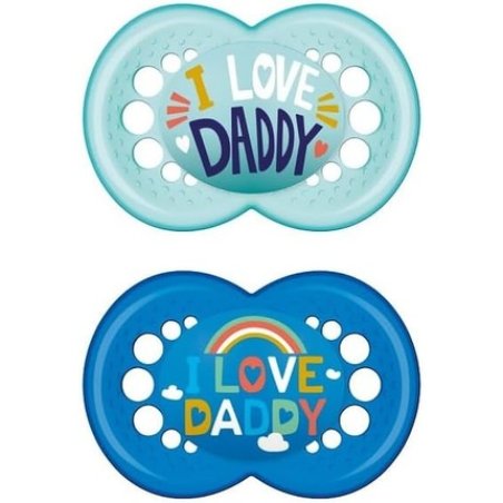 MAM I Love Daddy 170S Silicone Pacifier Boy 2 Pieces