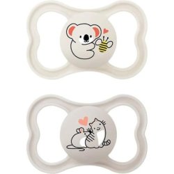 Mam Supreme Silicone Pacifier 6-16 Months Better Together Cream 2 Pack