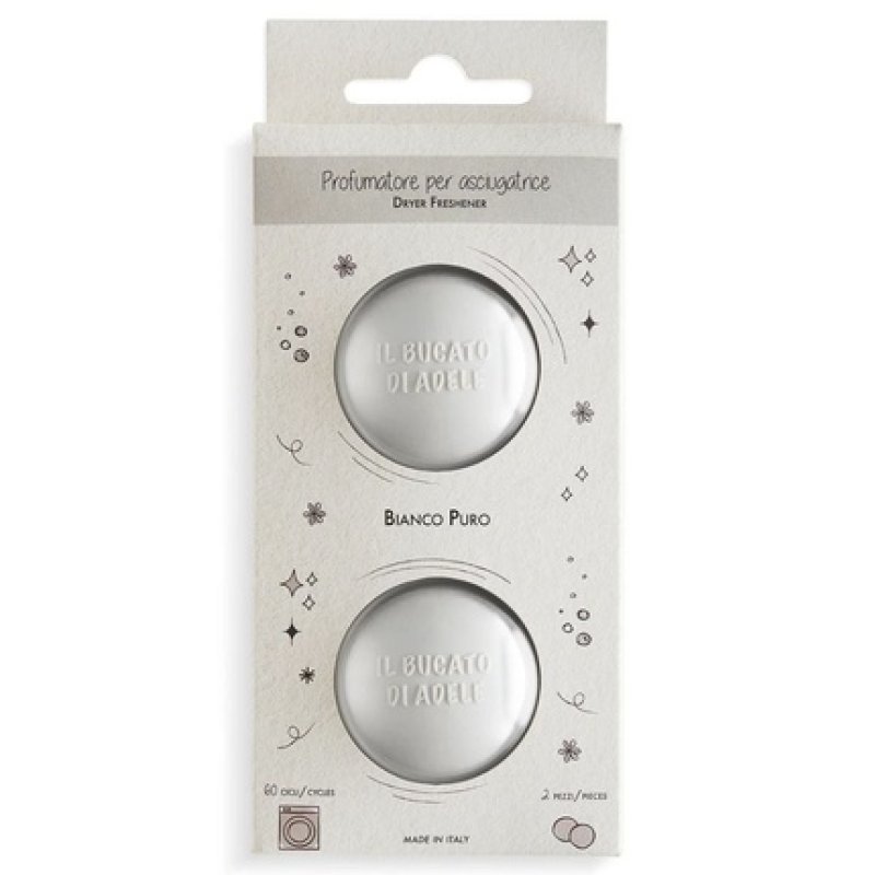Puro Il Bucato di Adele Bianco Puro Reusable Dryer Fragrance 2 x 45g - Pack of 2