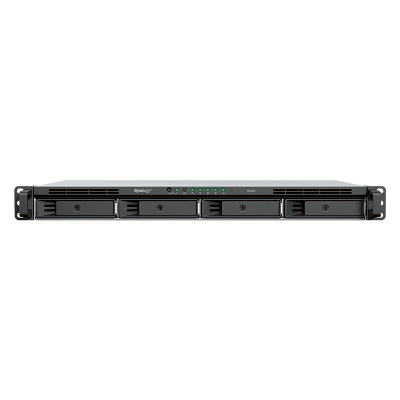 Synology RX426 boîtier de disques 0 To Rack (1 U) Noir, Gris