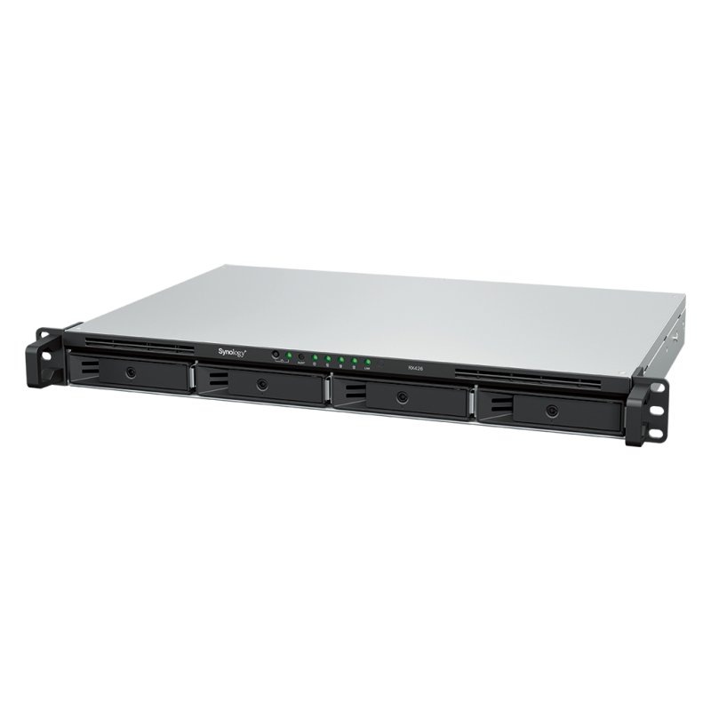 Synology RX426 boîtier de disques 0 To Rack (1 U) Noir, Gris