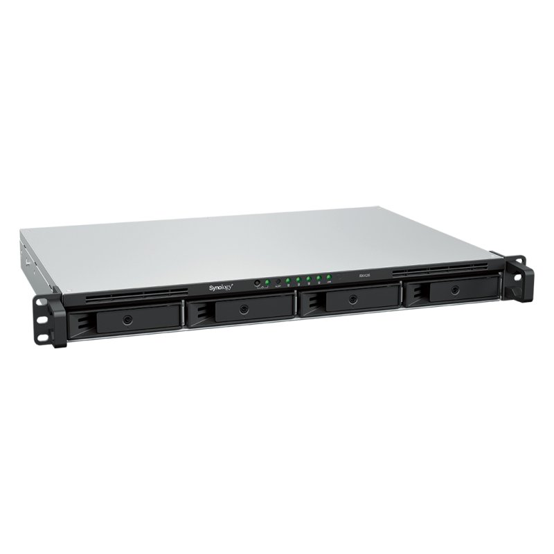 Synology RX426 boîtier de disques 0 To Rack (1 U) Noir, Gris