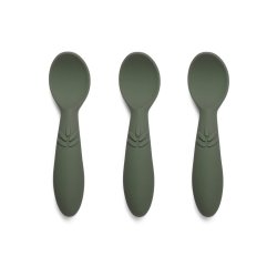 Nuuroo - Ella silicone spoon 3-pack - Dusty green