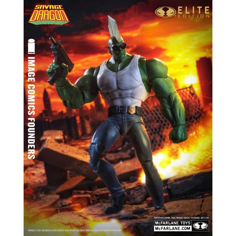 Savage Dragon Image Comics Founders Series McFarlane Elite Edition Action Figure Dragon 20 cm
