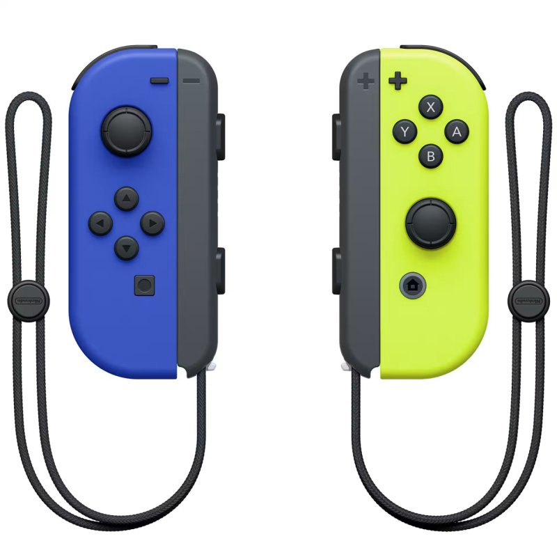 Paire de manettes Joy-Con Bleu Neon/Jaune Neon - Avec des batteries amovibles