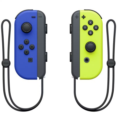 Paire de manettes Joy-Con Bleu Neon/Jaune Neon - Avec des batteries amovibles