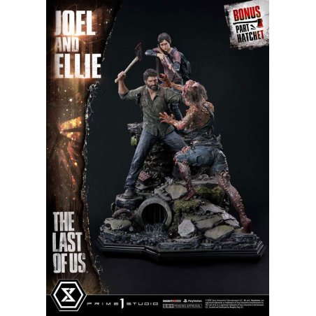 The Last of Us Part I statuette Ultimate Premium Masterline Series Joel & Ellie Deluxe Bonus Version (The Last of Us