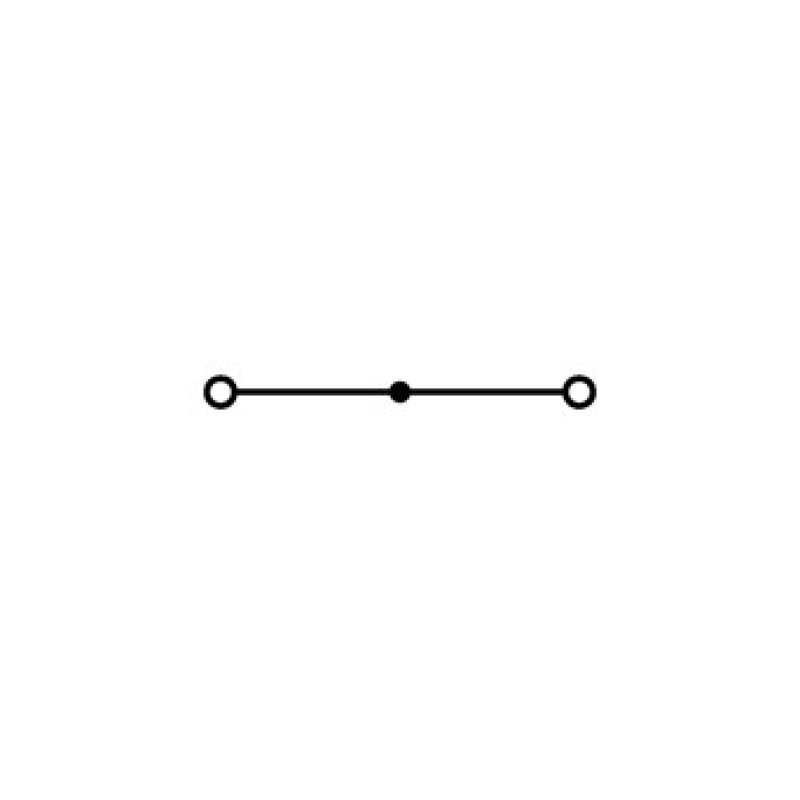 WAGO 282-901 2-Leiter-Durchgangsklemme,6 mm,mittige Beschriftung,grau