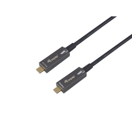 Equip Kabel USB-C3.2-C AOC 4K PD60W St/St 7.50m schwarz