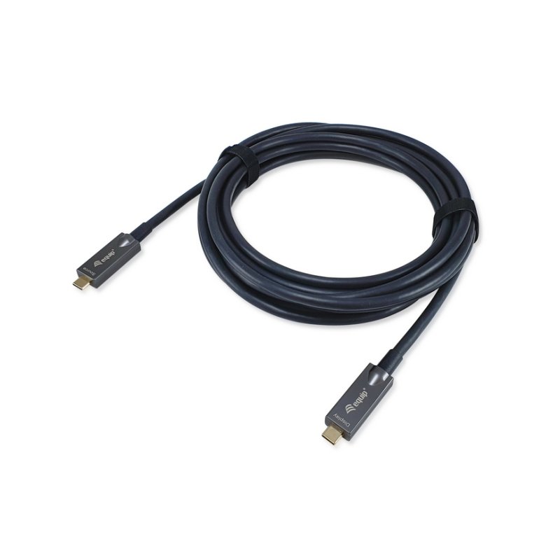 Equip Kabel USB-C3.2-C AOC 4K PD60W St/St 7.50m schwarz