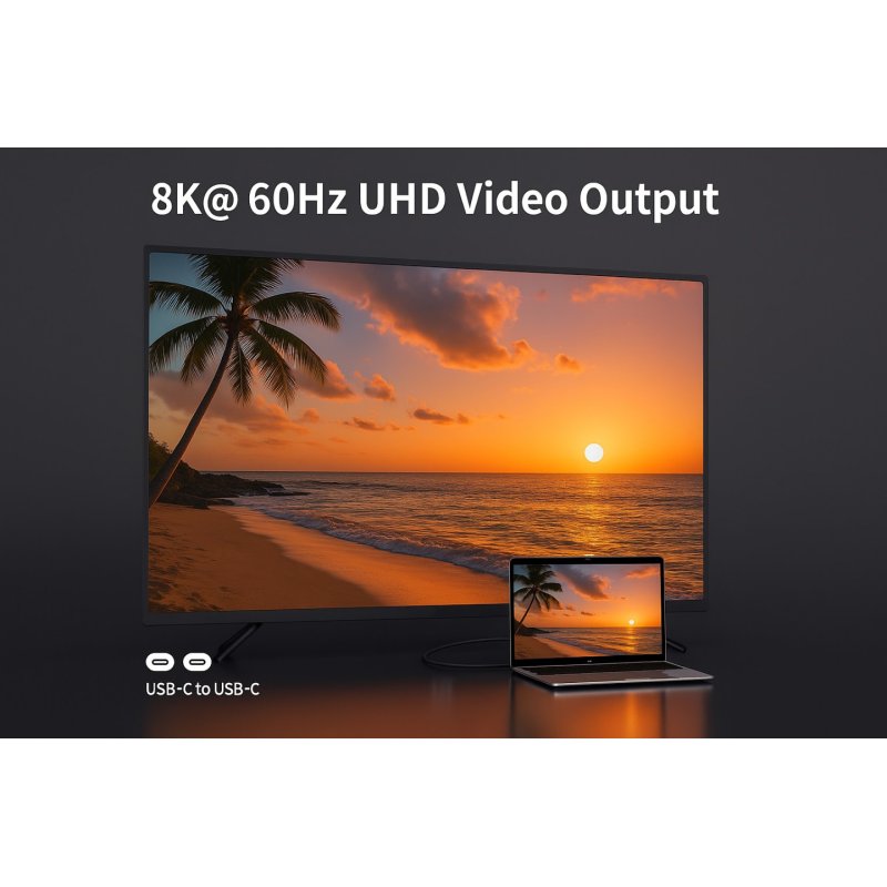 Equip USB-C to C Active Optical Cable, 7.5m, PD 60W, 8K/60Hz, 10Gbps, Video Data PD