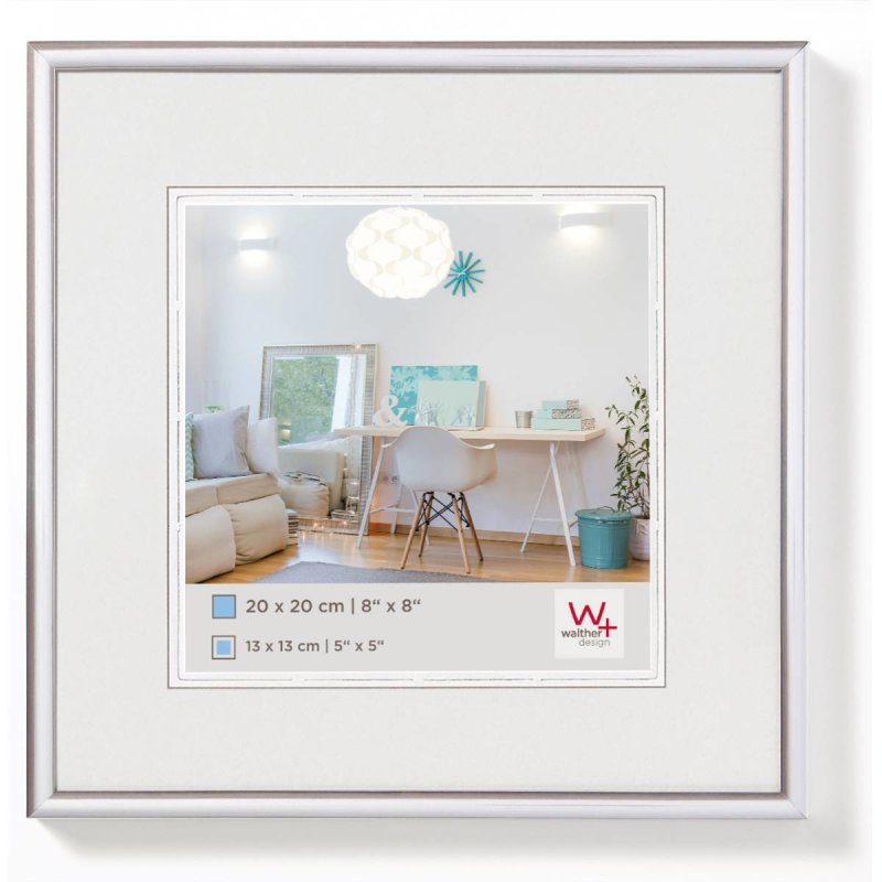 Walther Design KV220S cadre photos Cadre pour une seule photo Argent