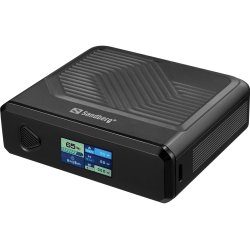 Sandberg 421-25 banque d'alimentation électrique Lithium Polymère (LiPo) 20000 mAh Recharge sans fil Noir