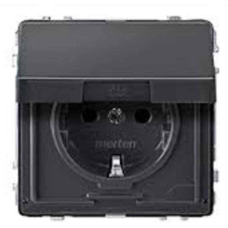 Merten MEG2310-7214 socket-outlet Type F Anthracite