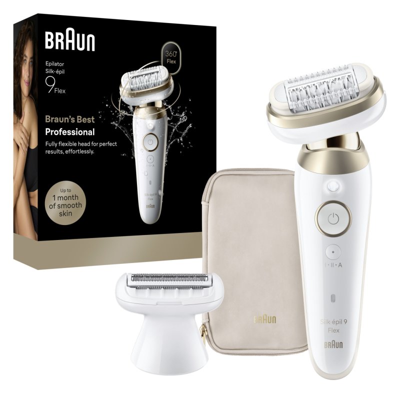Braun Silk·épil 9 Flex Epilator with 360° Flexible Head Gold