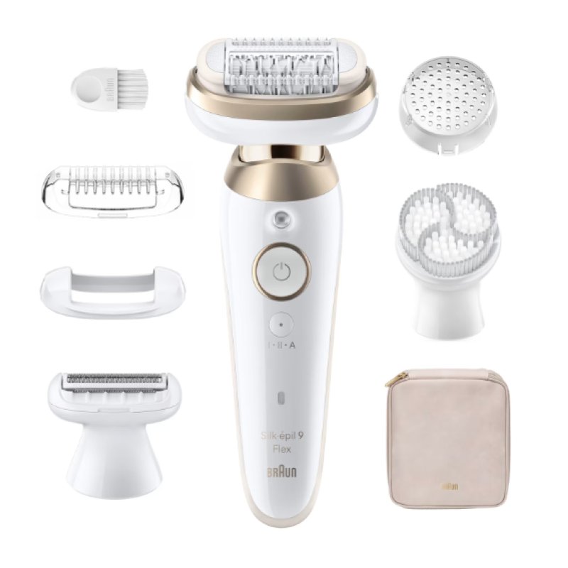 Braun Silk-épil 9-060 3D 40 pince(s) Or, Blanc
