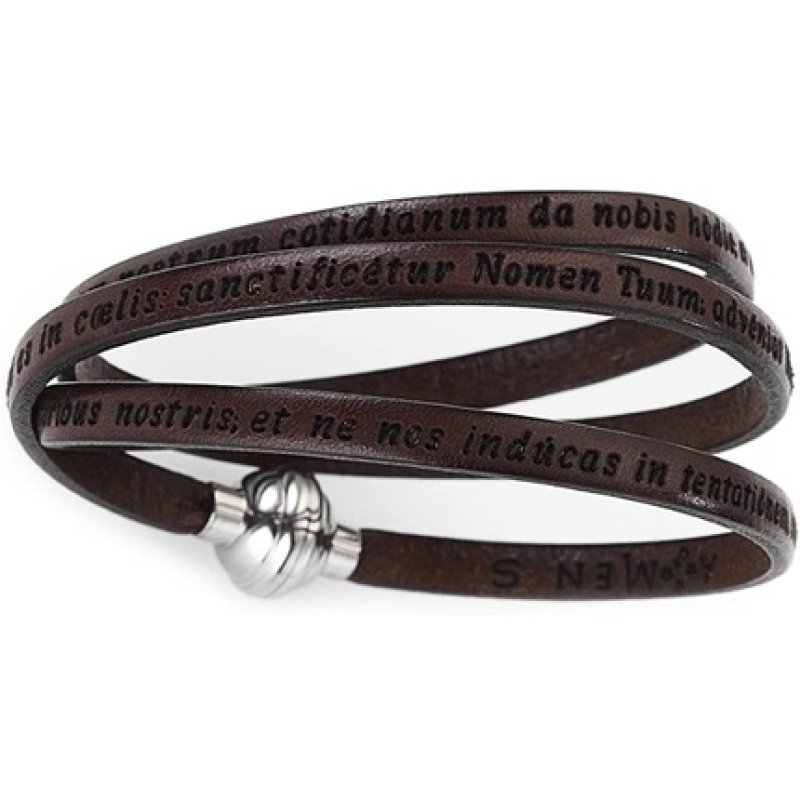 Thierry Mugler Amen Classic Collection Leather Bracelet – Brown Color –