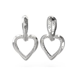 Guess Charming Mon Amour Steel Pendant Earrings