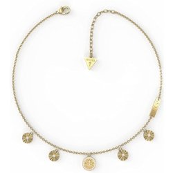 Guess Necklace Multi Charm Lotus Flower Lotus