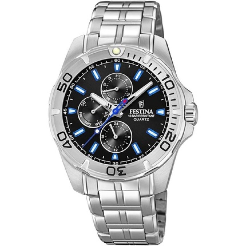Festina Men's Multi Dial Quartz Watch With Stainless Steel Bracelet F20445/6