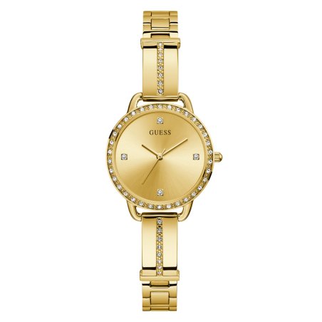 Guess 30mm Gold Tone Champagne Watch