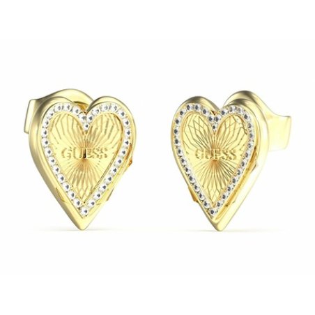 Guess Love Me Tender Earrings Beautiful Goldplated Design