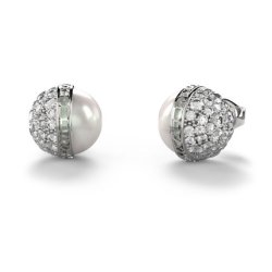 Guess Charming Steel Earrings With Calypso Zircons
