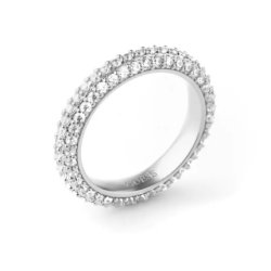 Guess Sparkling Steel Ring With Infinity Zircons