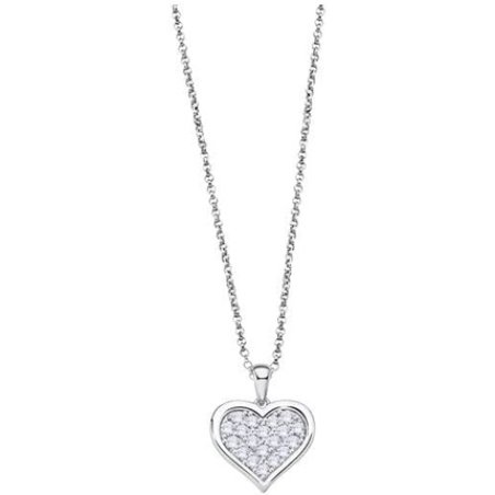 Lotus Silver Necklace Femme Argent Coeur Empierré - Lp3125-1/1