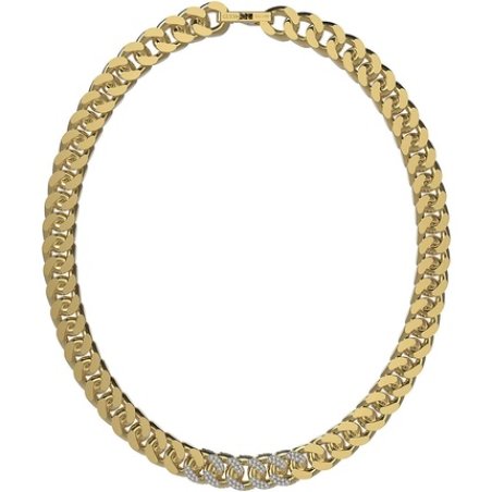 Guess Jumn01379jwygt-U Men's Necklace Guess Stainless Steel Cubic