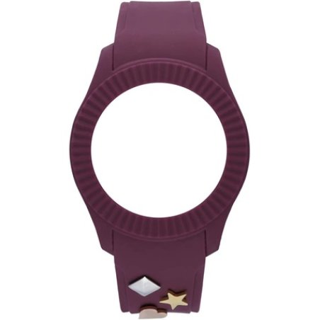 Watx Silicone Bracelet, Model Smart Rebel / Burgundy/43 Mm, Item Number